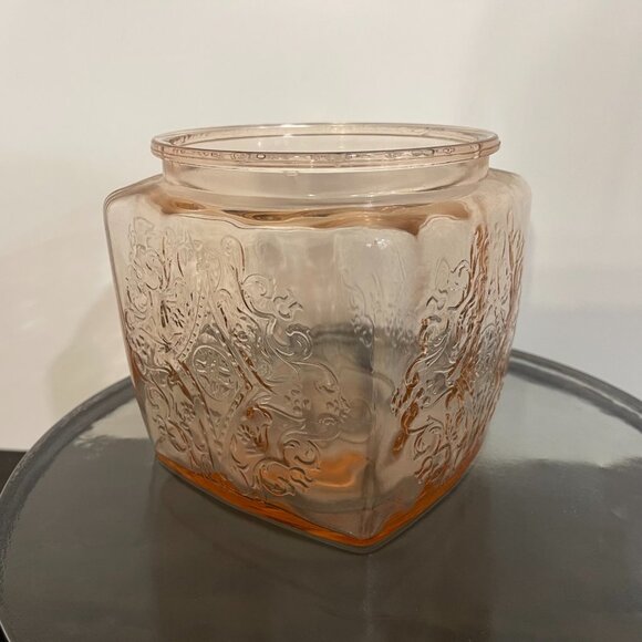 Pink Depression Glass Container - Picture 2 of 7
